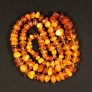 Vintage raw baltic amber necklace